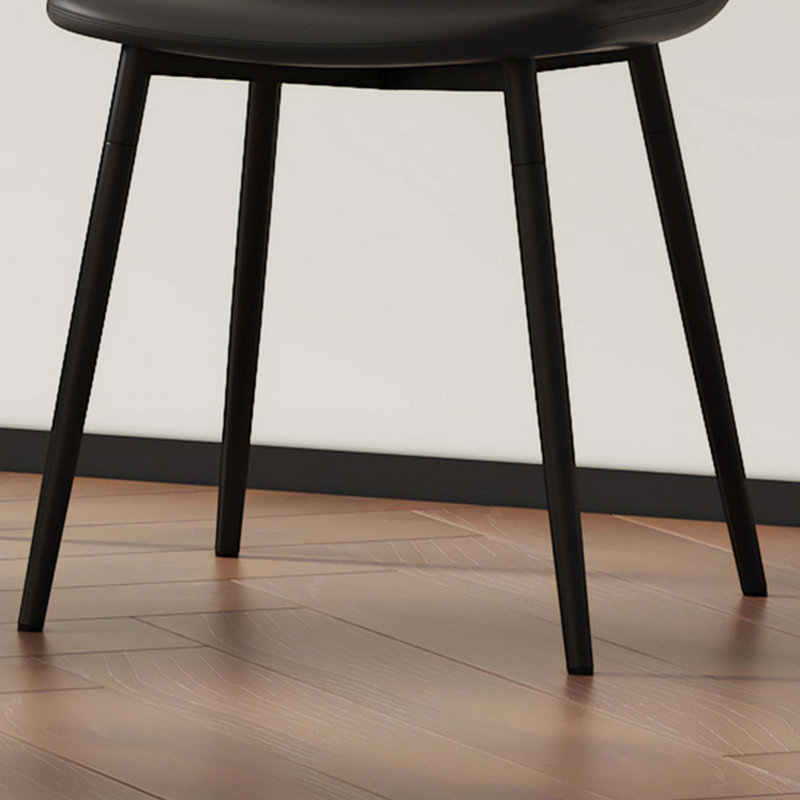 Ensemble de chaises de salle à manger modernes et minimalistes, chaises d'appoint rembourrées de style moderne Mid-Century, 4