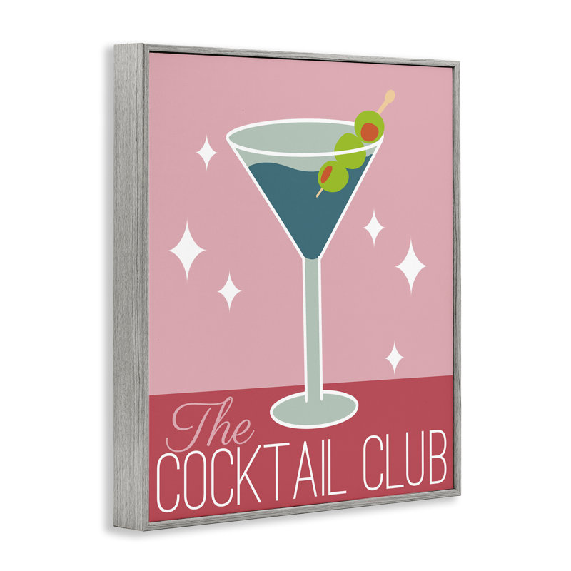 «Cocktail Club», estampe numérique par Anna Quach, Estampe numérique Farmhouse, H 14 po x l 11 po