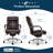 La-Z-Boy Sonata Executive Office Chair With Padded Arms, Bonded Leather-104831374-105427553