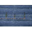 Tapis rayé bleu Gabbeh 8 x 10
