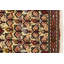 Tapis beige / rouge en laine noué à la main de conception unique 3 pi 5 po x 2 pi 2 po années 1990 Sammy