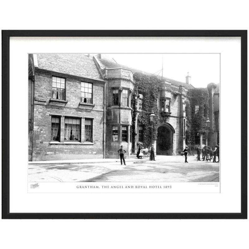Grantham, The Angel And Royal Hotel 1893 - Single Picture Frame Print, 31.5cm H x 38.8cm W x 2.3cm D
