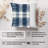 Abstract Blue Plaid Pattern XII Modern-1526702239