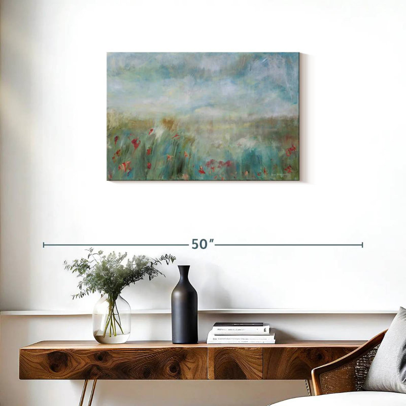 Abstrait de jardin sauvage Avery, H 20 po x l 30 po