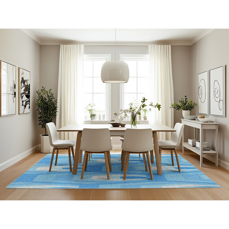 Geometric Indoor Rug, Rectangle 7' x 10'
