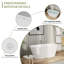 Baignoire de trempage autoportante en acrylique avec bonde escamotable et trou de trop-plein-125397135-125397132