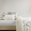5 pièces de couette en coton très grand / très grand avec un imprimé floral vif, 300tc pour un look luxueux et confortable, un rembourrage moelleux 300 g / m², une grande couverture confortable, un design Bartack, coordonné
