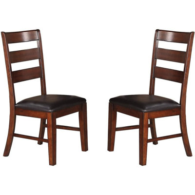Ensemble de chaises de salle à manger en bois massif de 2 pièces