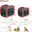 Cage portative pliable pour chat et transport de chat, sans litière (moyenne)-1412712547