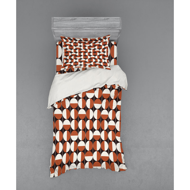 Modern & Contemporary Polyester Paisley Duvet Cover, Twin Duvet Cover + 2 Additional Pieces