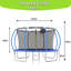 12FT Round Backyard Tranpoline with Safety Enclosure Net and T-Hook for Kids and Adults