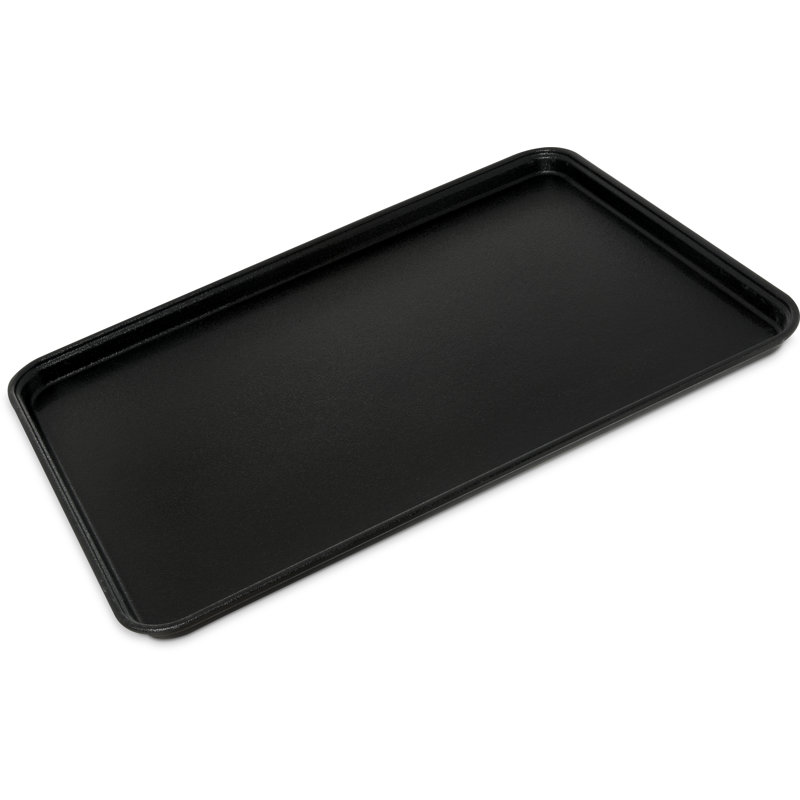 Plateau rectangulaire Gripite 2 22 po x 16 po - brun, H 1 po x l 26 po x L 18 po, Noir