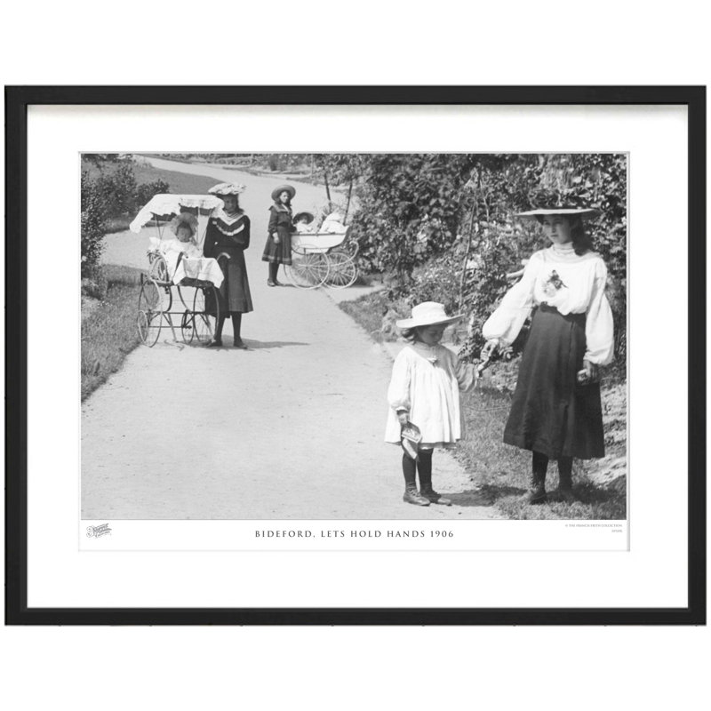 Bideford, Lets Hold Hands 1906 - Single Picture Frame Print, 28cm H x 36cm W x 2.3cm D