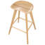 Set of 2 Bar Stools Light Brown