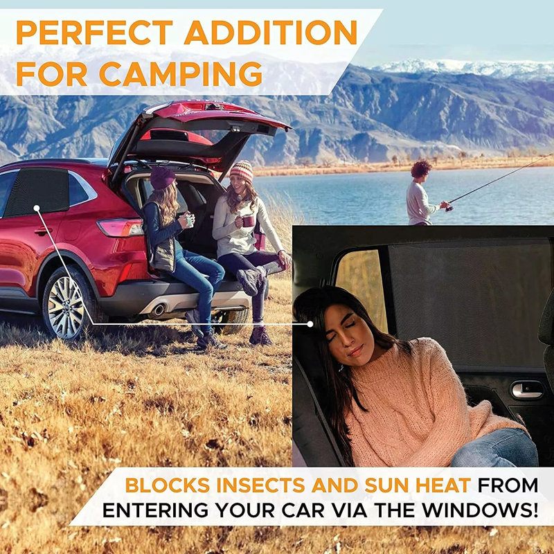 2 PCS Car Side Window Shades Sun