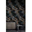 Papier peint marbré marbré noir