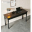 Bureau traditionnel en bois foncé avec rangement à plusieurs tiroirs-1313221520-1313221521