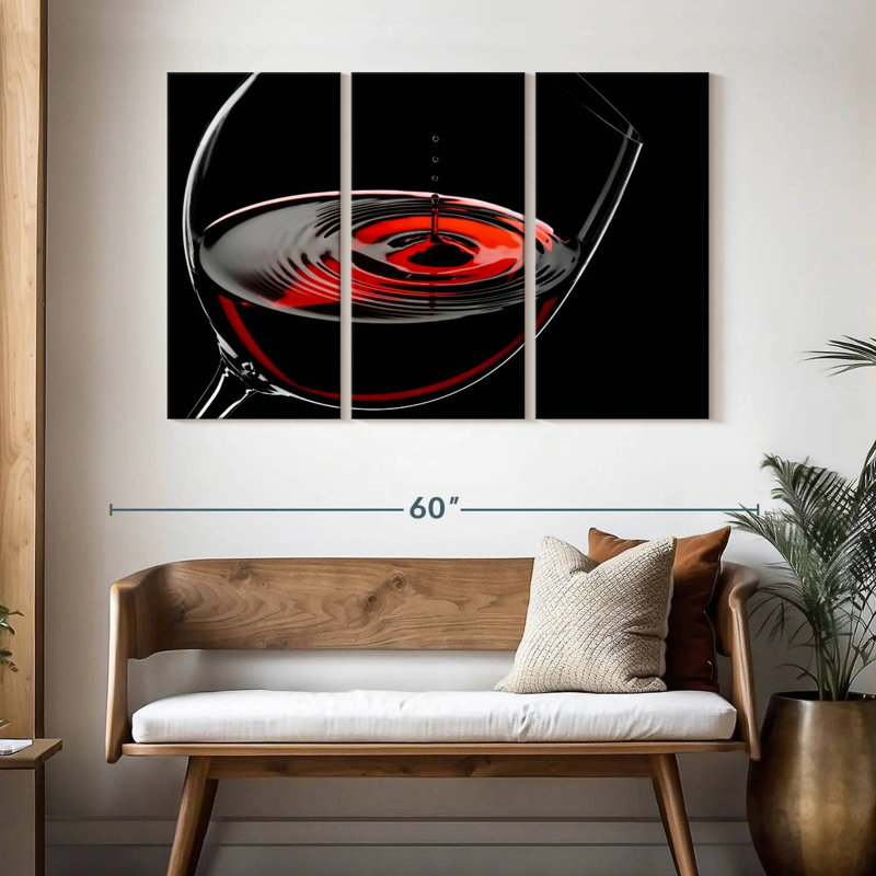 Yarlin Aromatic Red Wine, 32" H x 50" W