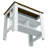 Kitchen Island Dozza, Three Shelves