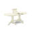 7 Piece Dinette Set consists of an Oval Dining Table with Butterfly Leaf and 6 Pink Flamingo Faux Leather Parson Dining Chairs, Linen White-1715013547-1715013545