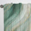 Or et vert Soft Wave Fusion I - rideau obscurcissant abstrait à formes abstraites - 1 panneau-107826293