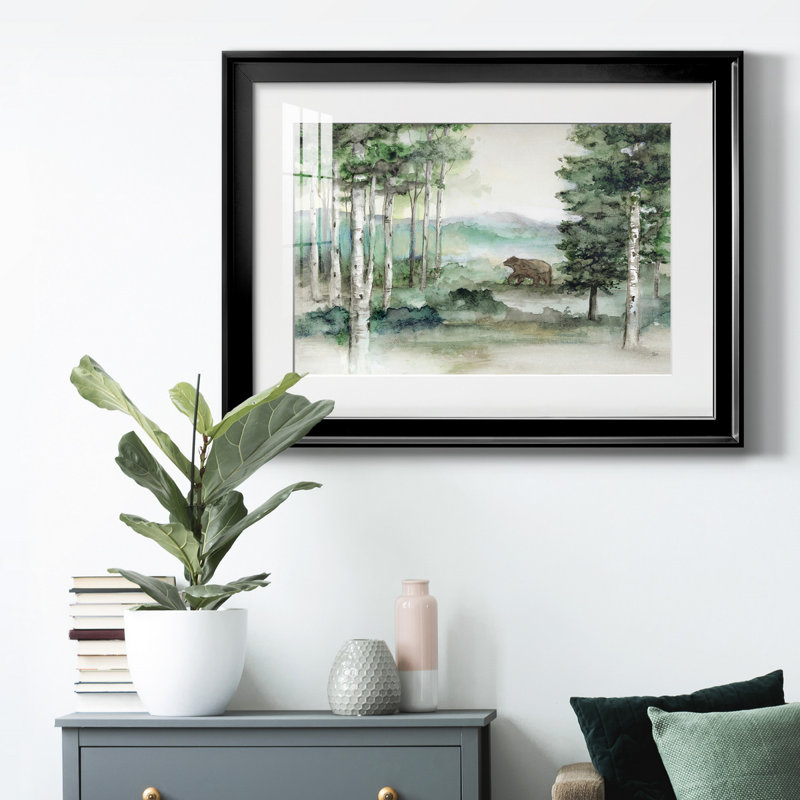 «Bear Mountain», reproduction encadrée de qualité supérieure - prête à être accrochée, Noir, H 26,5 po x l 36,5 po x P 1 po