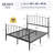 Metal Bed Frame With Victorian Style Iron-Art Headboard And Footboard-1228384465-1228384468