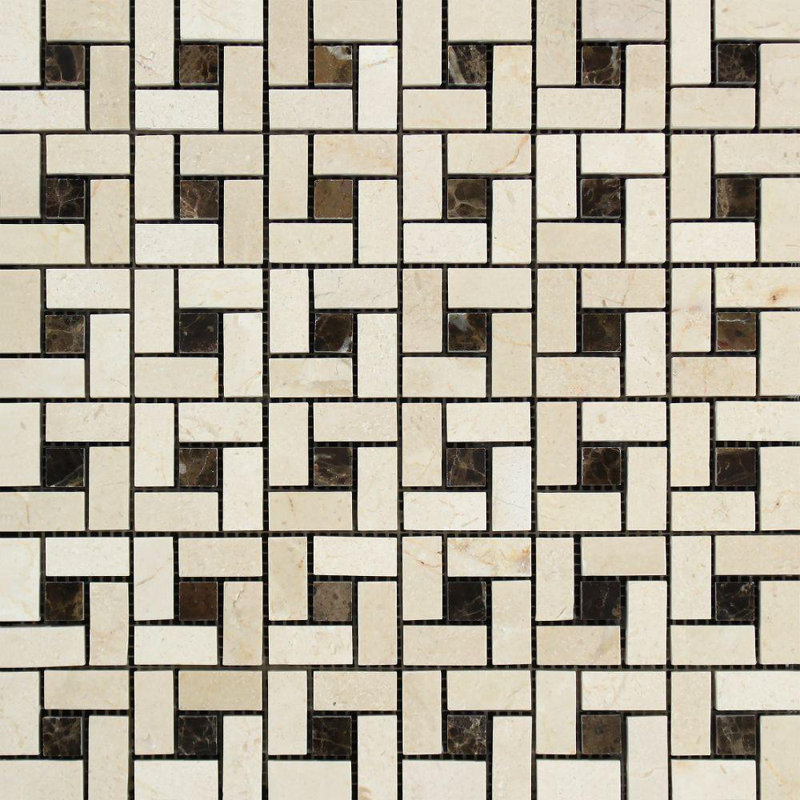Pinwheel Honed Marble Tile