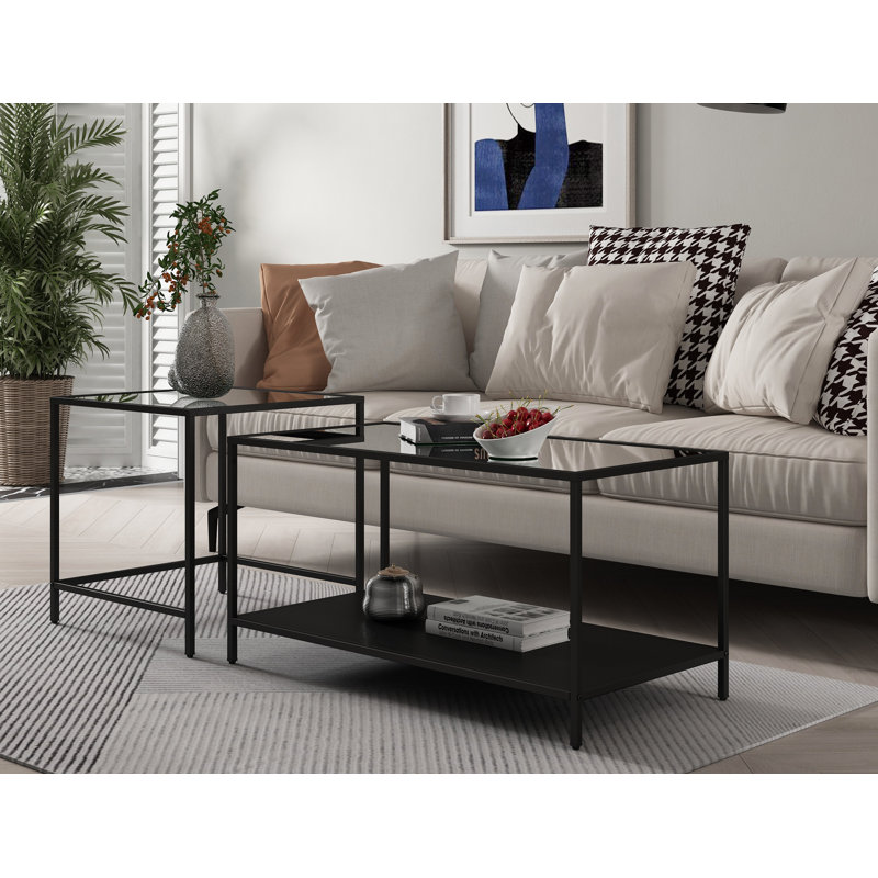 Elenna Four Leg Coffee Table with Storage