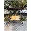 Ensemble de 2 coussins de chaise de patio capitonnés à haut dossier - Coussins de siège à bascule et Adirondack imperméables avec attaches, jaune / blanc-126172339