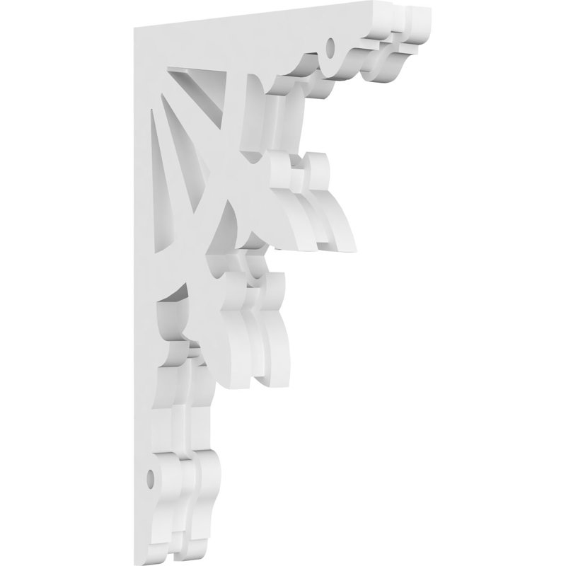 1 7/8"W X 7"D X 12"H Riley Architectural Grade PVC Corbel, 12" H x 7" W x 1.875" D