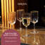Mikasa Sorrento Ridged Crystal White Wine Glasses, 400ml