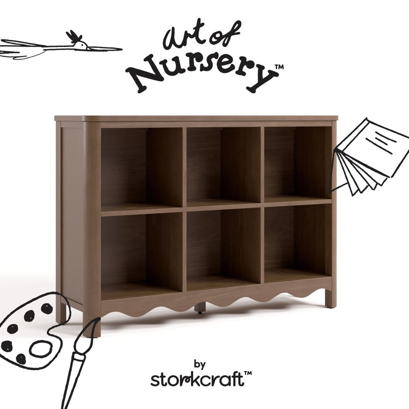 Casablanca 6 Cube Organizer Bookcase, Hazelnut