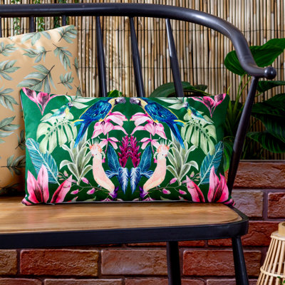Alijiah Indoor / Outdoor Floral Rectangular Lumbar Cushion Cover