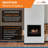 SimpliFire 36-in Inception Firebox with Wescott Mantel & Folio Decorative Front