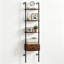 178 cm H x 43 cm W Ladder Bookcase