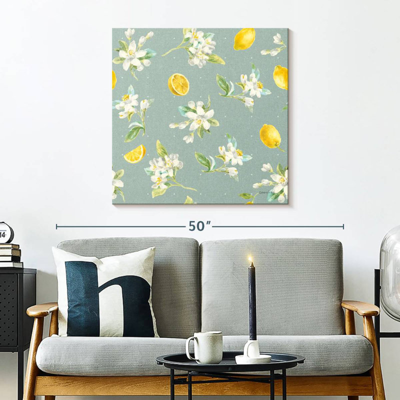 Floursack Lemon Pattern II, 30" H x 30" W