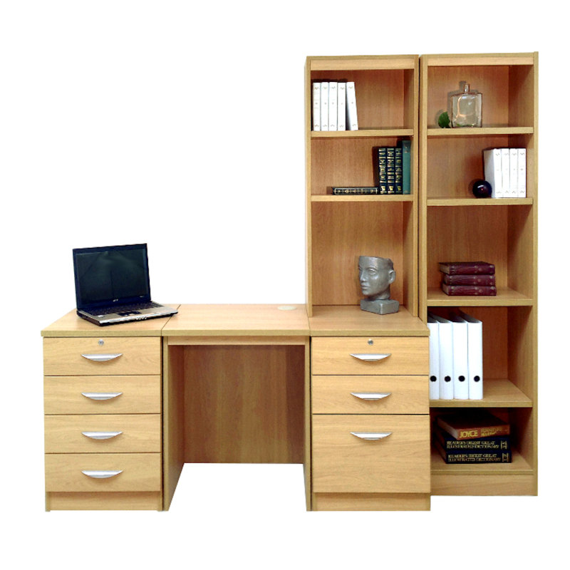Walshaw Solid Wood Writing Desk, Classic Oak
