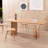 Kailee Oak Solid Wood Dining Table-1876818089