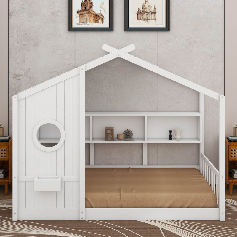 Lit simple au sol pour tout-petit, Blanc
