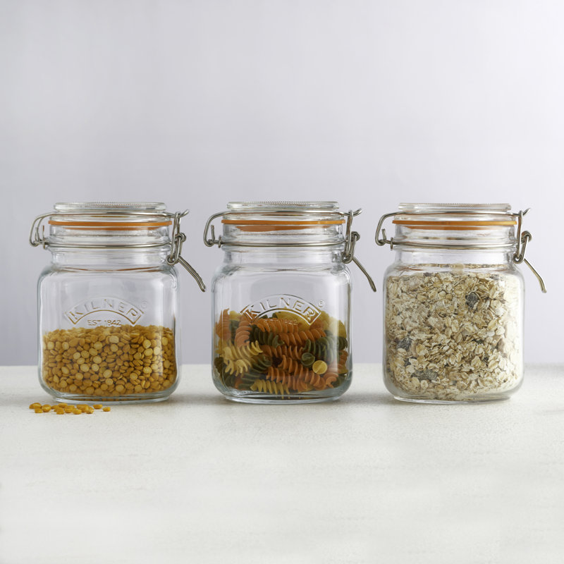 Kilner clip top square jar, 1.5L, 4