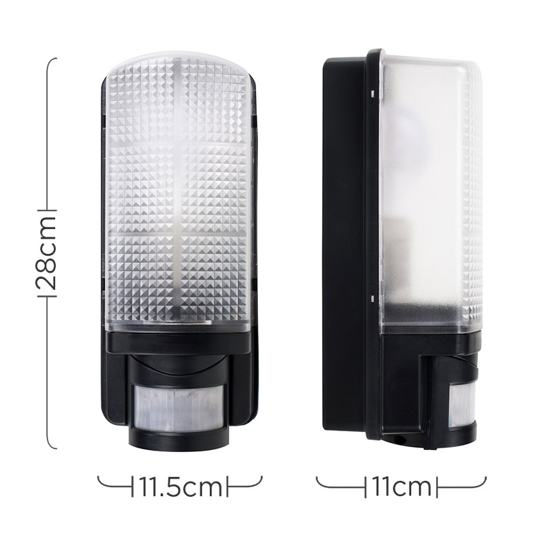 Lightsey 1 Light Outdoor Bulkhead Light with PIR Sensor