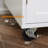 Kitchen Island Cart Rolling Trolley Cart With Drawer, Storage Cabinet & Towel Rack, White-1494485357