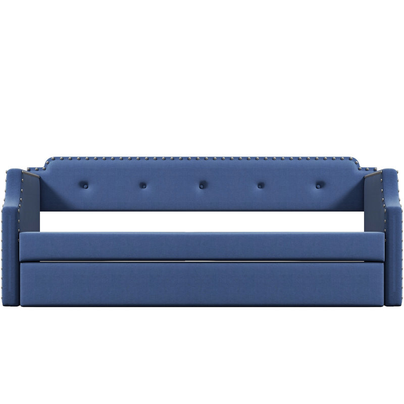 Rafeeq Upholstered Daybed, Blue