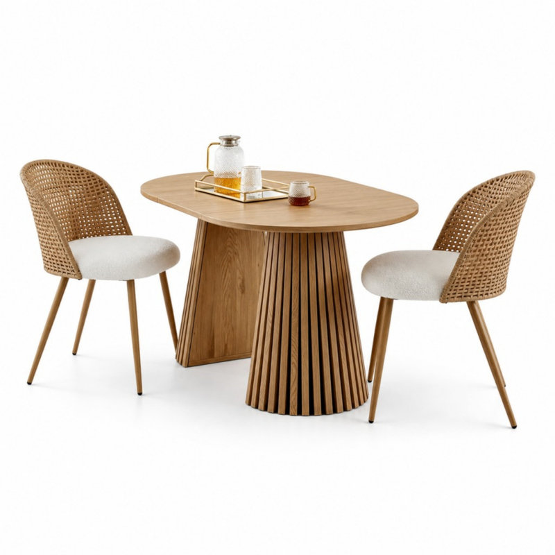 Ensemble 3 pièces de table et chaises, 3