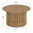 30.5" Modern Round Coffee Table With Storage