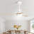 48 Inch Solid Wood Ceiling Fan With Dimmable Light 6 Speed Reversible DC Motor