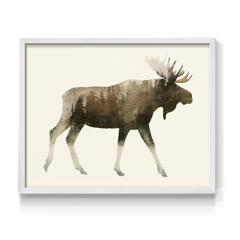 The Wilderness III -Framed Print - Restickable, H 22 po x l 28 po, Blanc