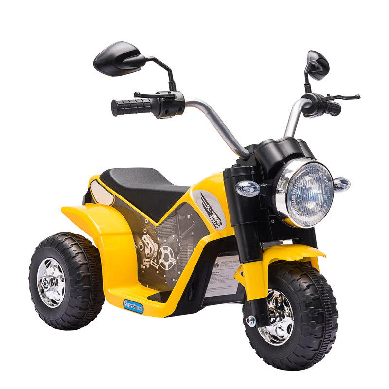 Jouet pour enfant à moto électrique, Jaune