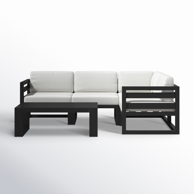 Smith 5 Piece Sectional Seating Group with Sunbrella Cushions